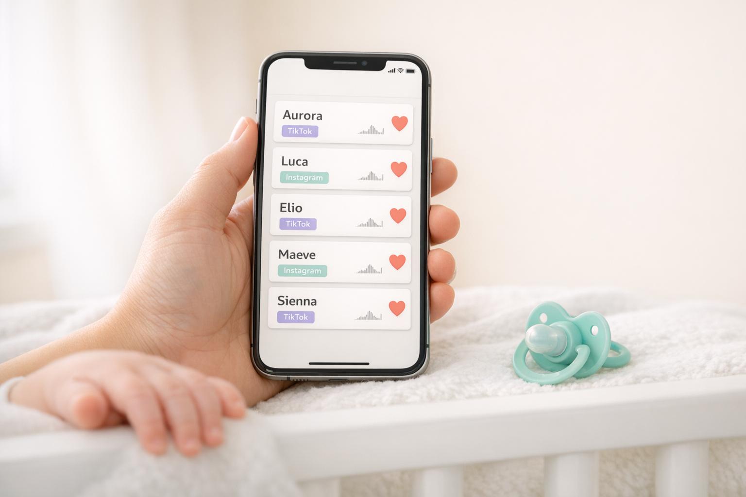 Thumbnail for: Viral Baby Names: Trends from TikTok to Instagram