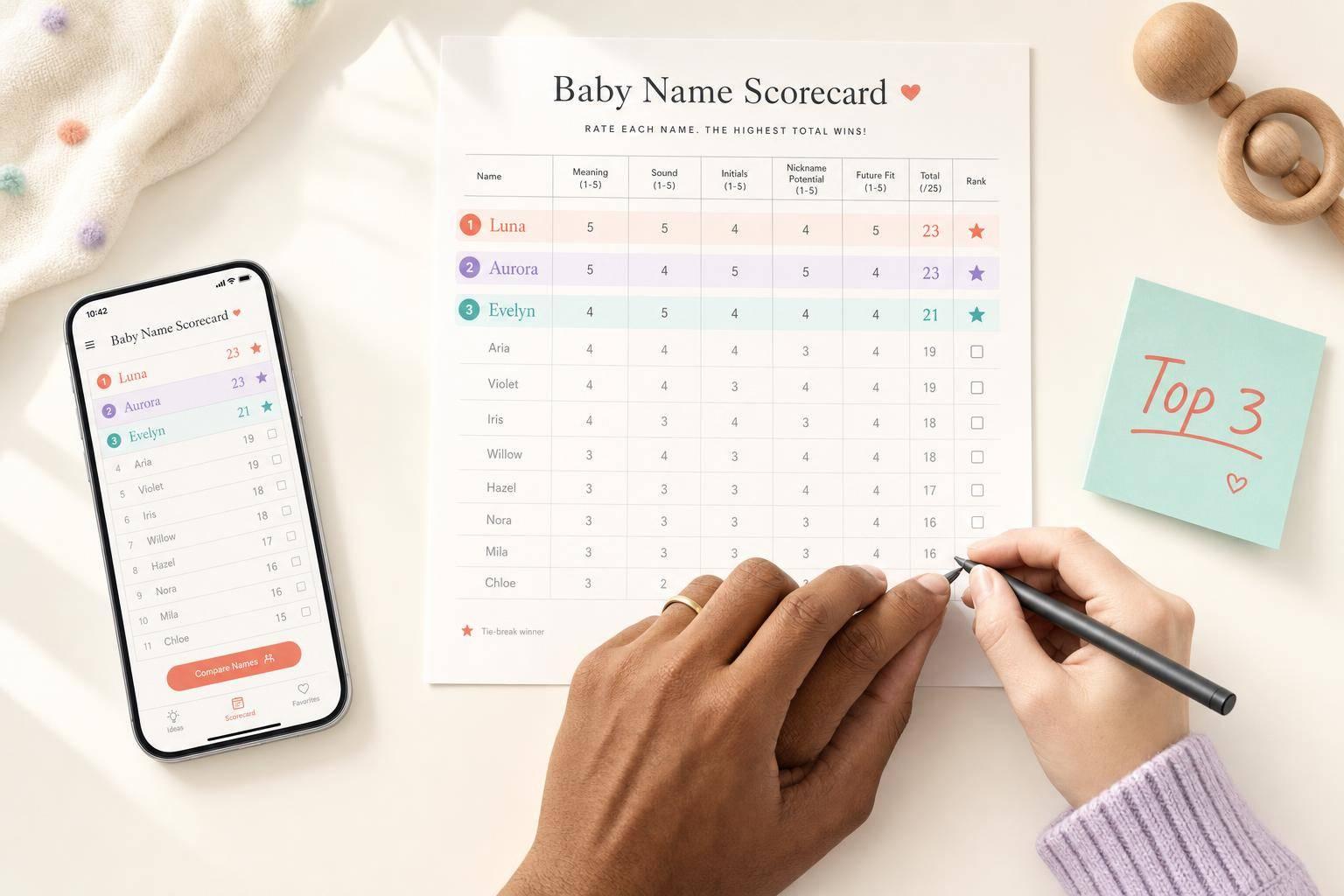 Thumbnail for: How to Rank Your Baby Name Shortlist