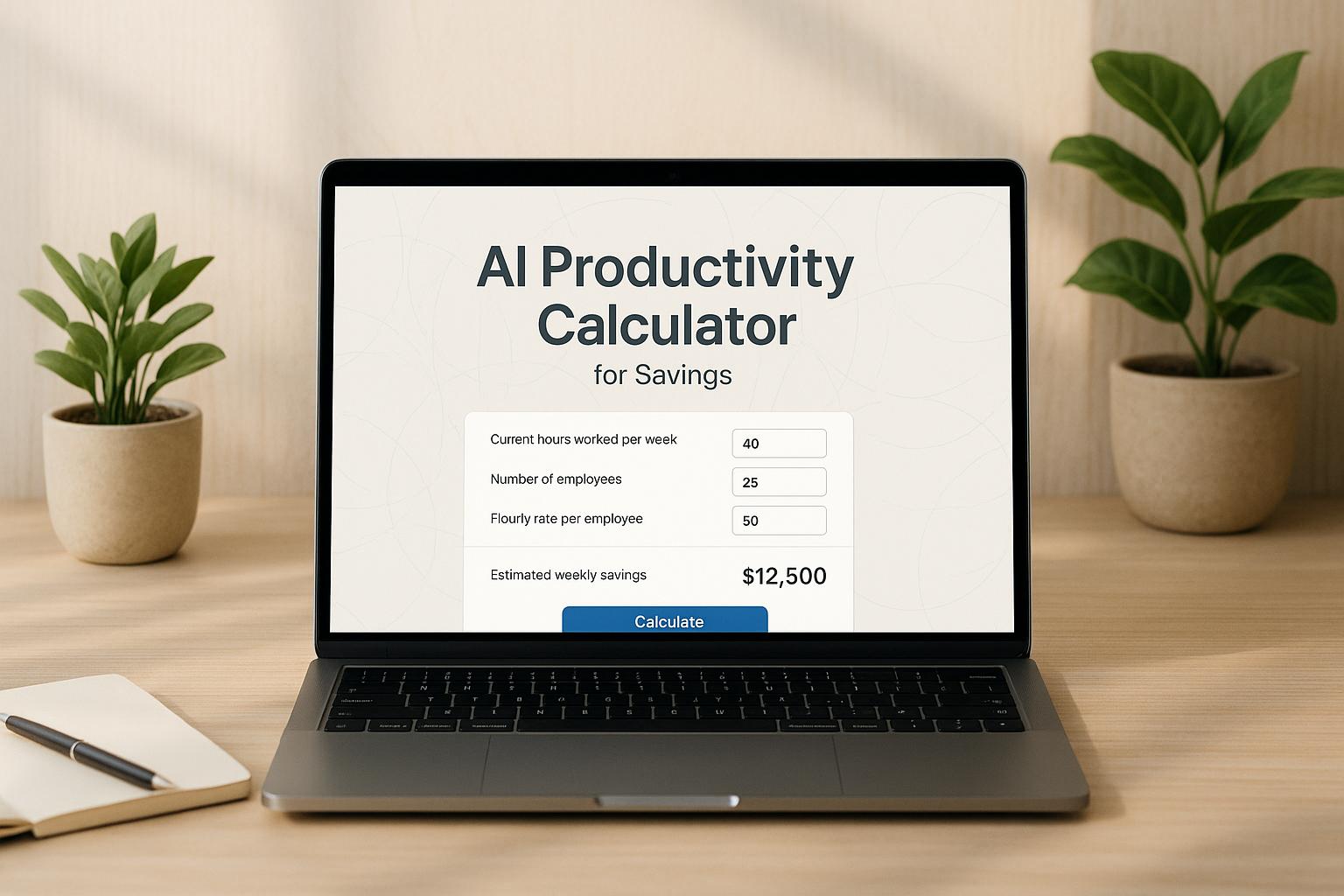 AI Productivity Calculator for Savings