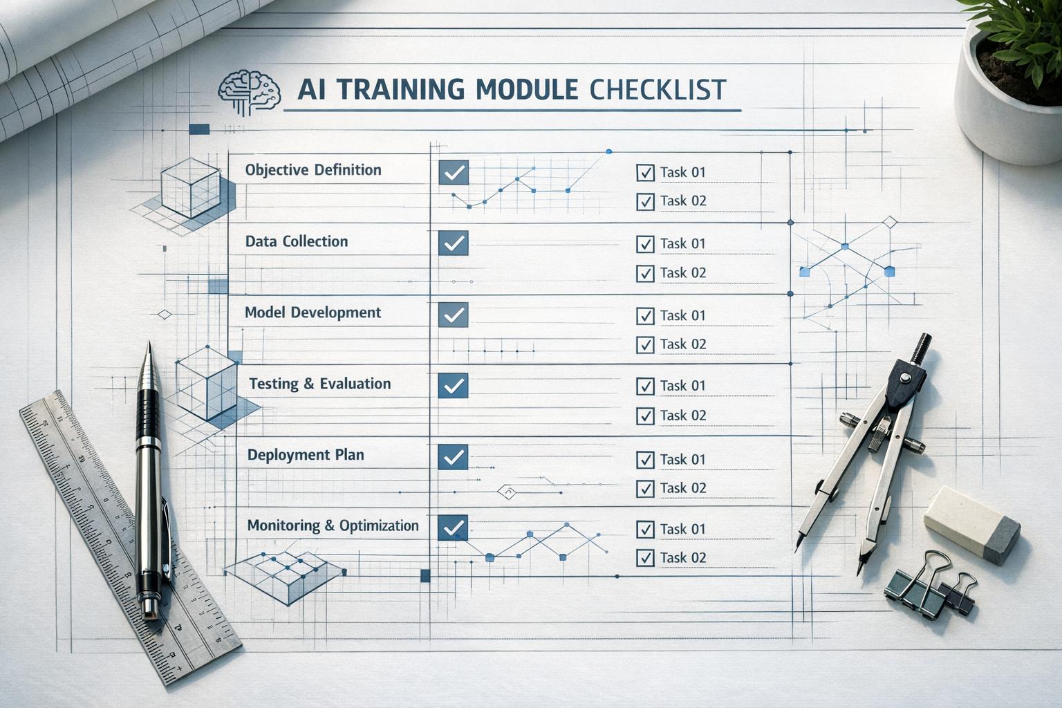 Checklist for Designing AI Training Modules