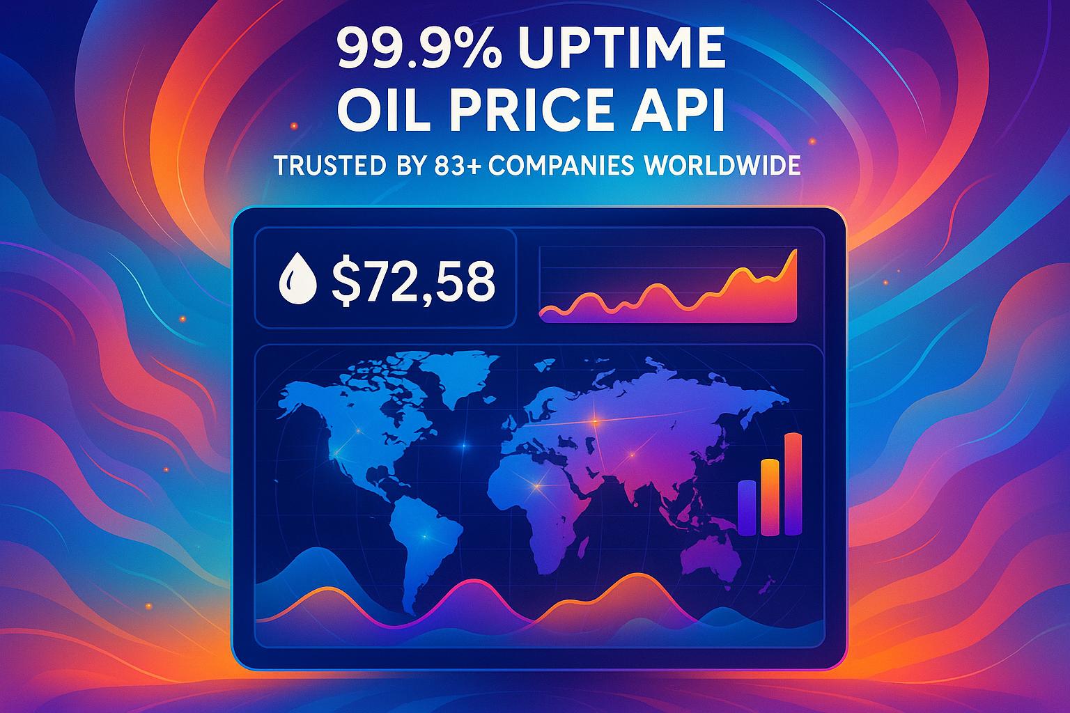 99.9% Uptime Oil Price API Trusted by 83+ Companies Worldwide