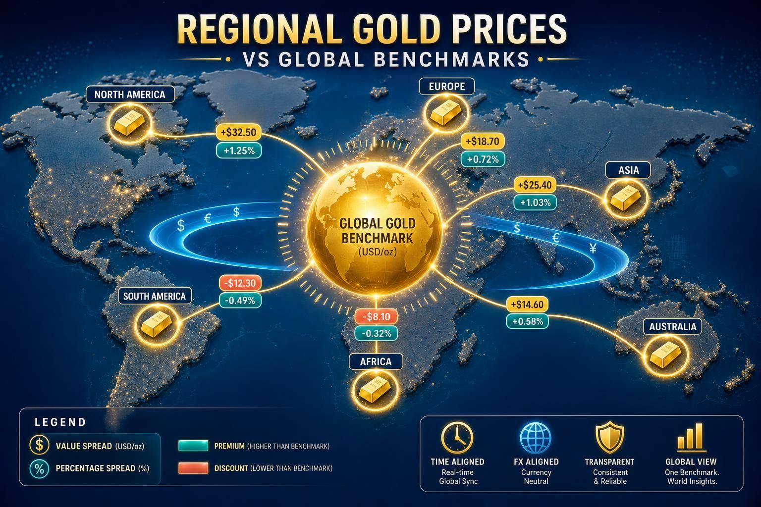 Regional Gold Prices vs Global Benchmarks