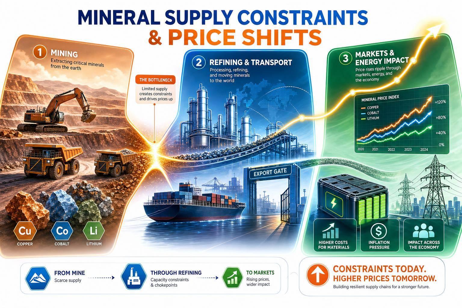 Mineral Supply Constraints and Price Shifts