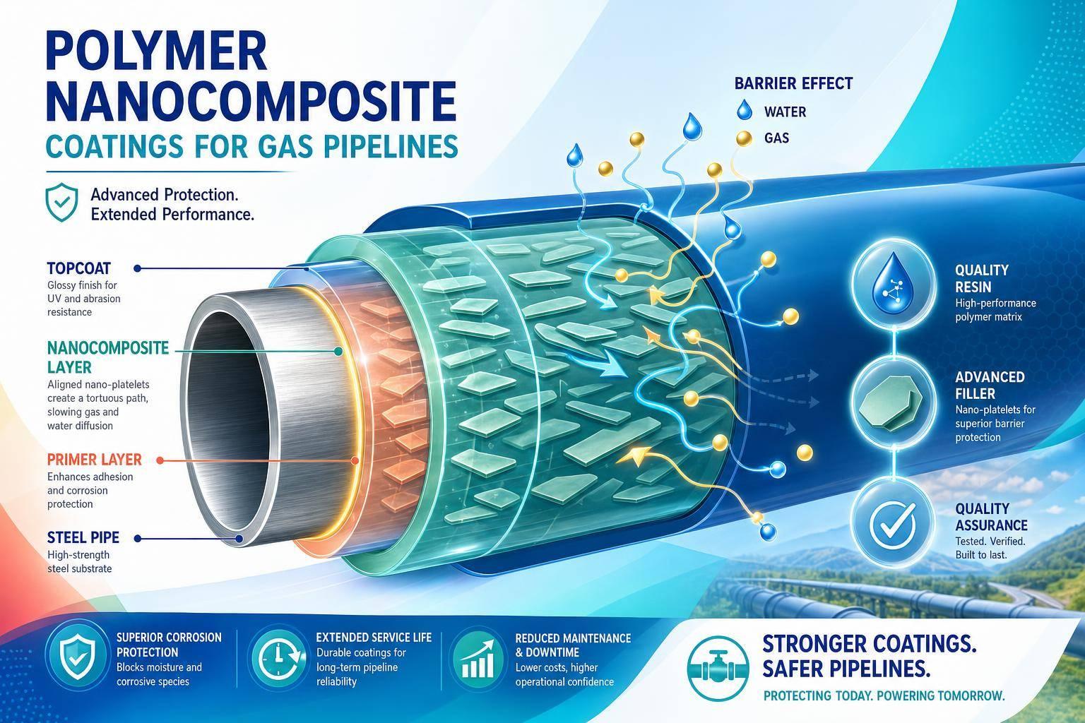 Polymer Nanocomposite Coatings for Gas Pipelines