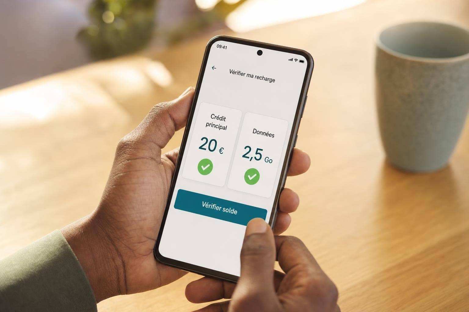 Airtime ou data: comment vérifier réception