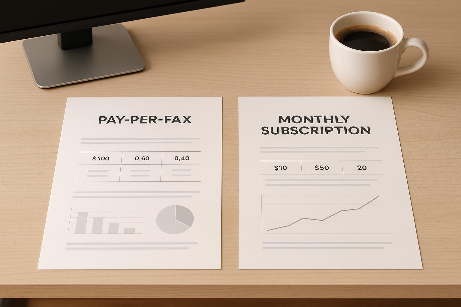 Online Fax Pricing Comparison: Pay-Per-Fax vs Monthly Subscriptions
