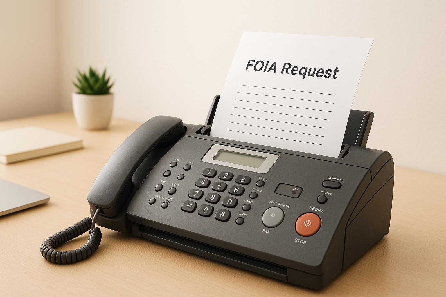 How to Fax a FOIA Request to Federal Agencies