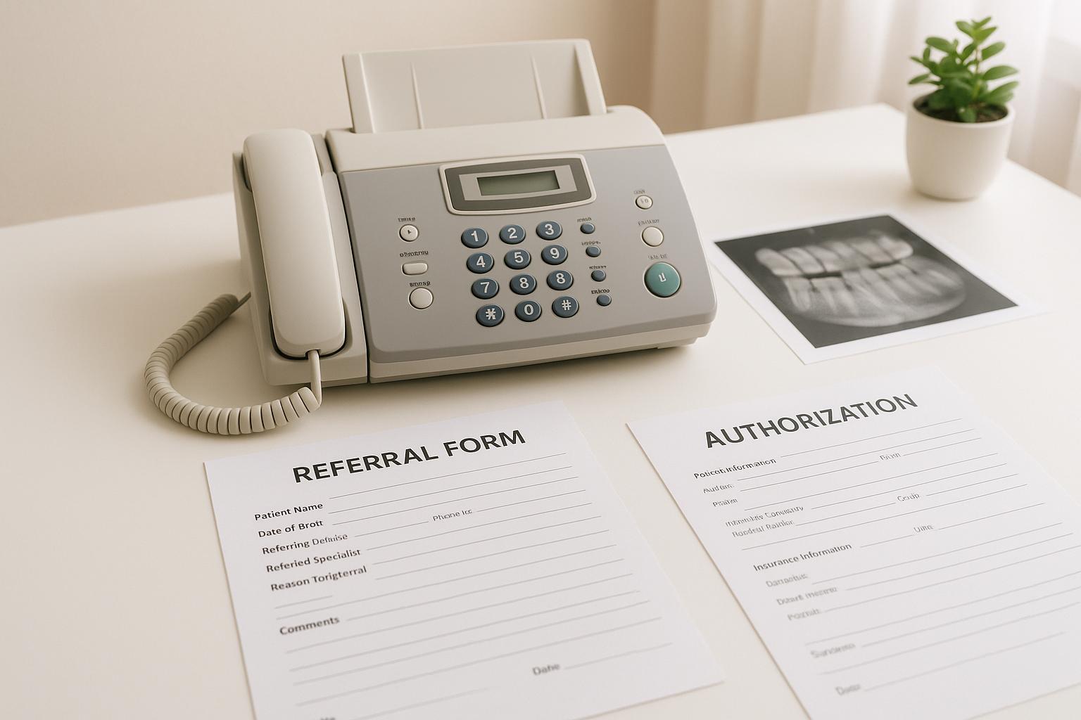 Dental Office Faxing: Referrals, Prior Auth, and X-rays