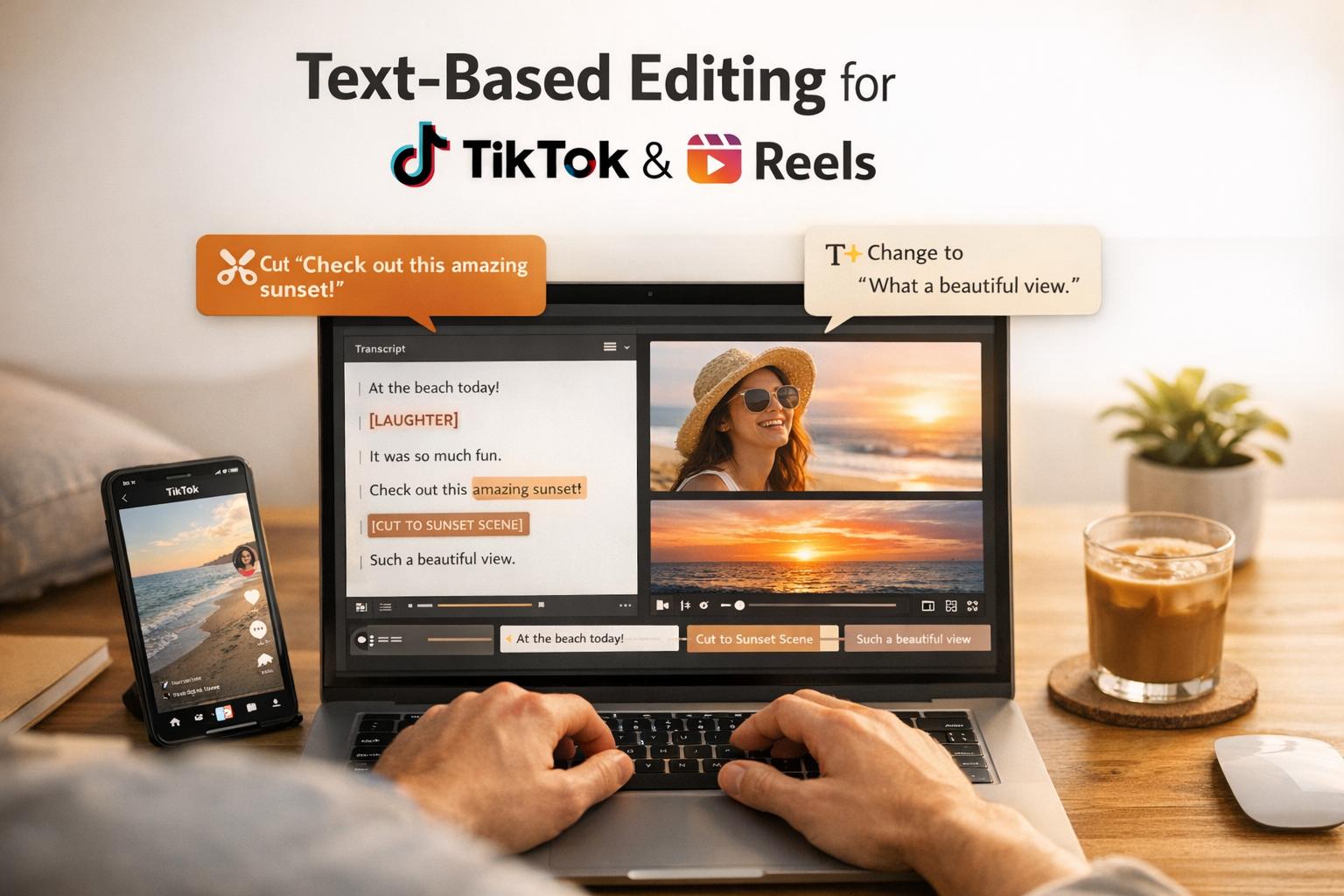 Text-Based Editing for TikTok and Reels