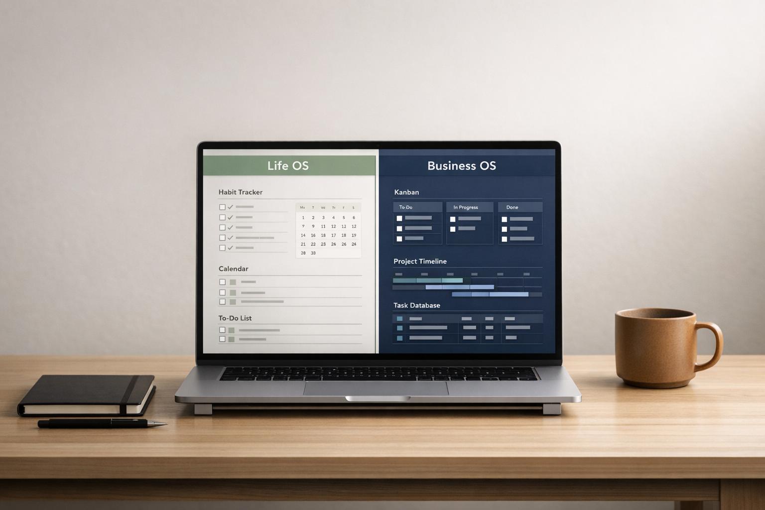 Thumbnail for: Business OS vs Life OS in Notion: Key Differences