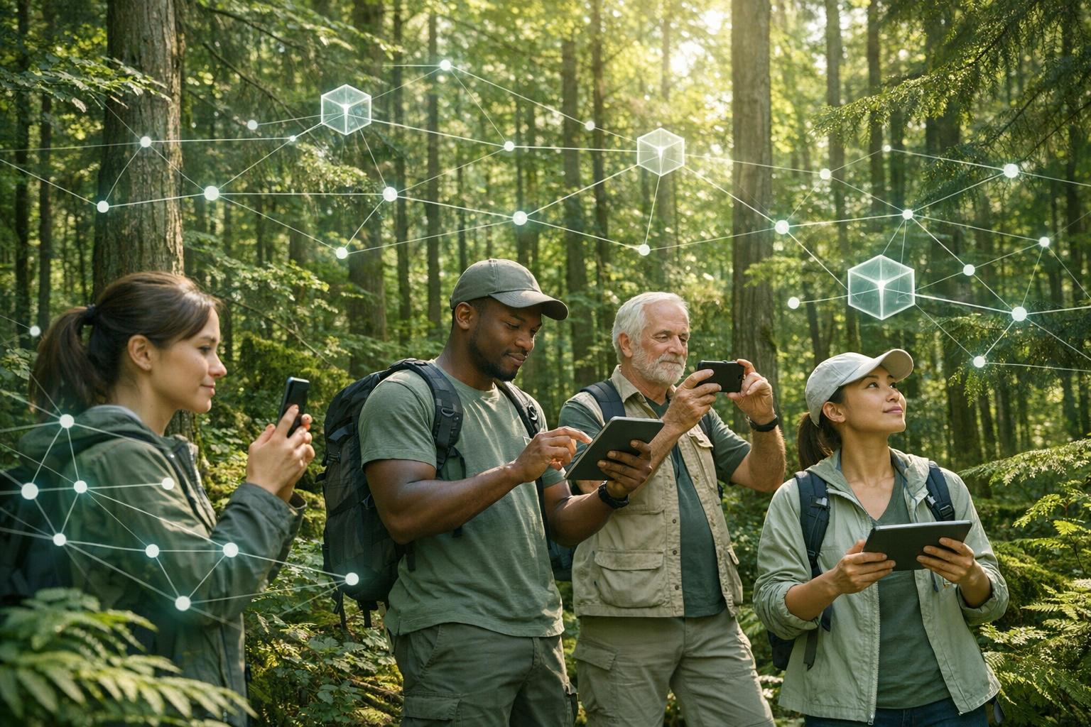 Citizen Scientists and Blockchain for Forests