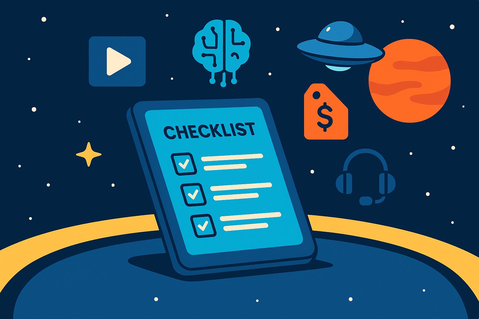 Thumbnail for: Checklist for Choosing Paid AI Video Tools