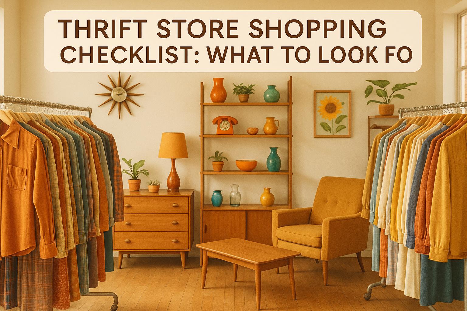 Thumbnail for: Thrift Store Shopping Checklist: What to Look For