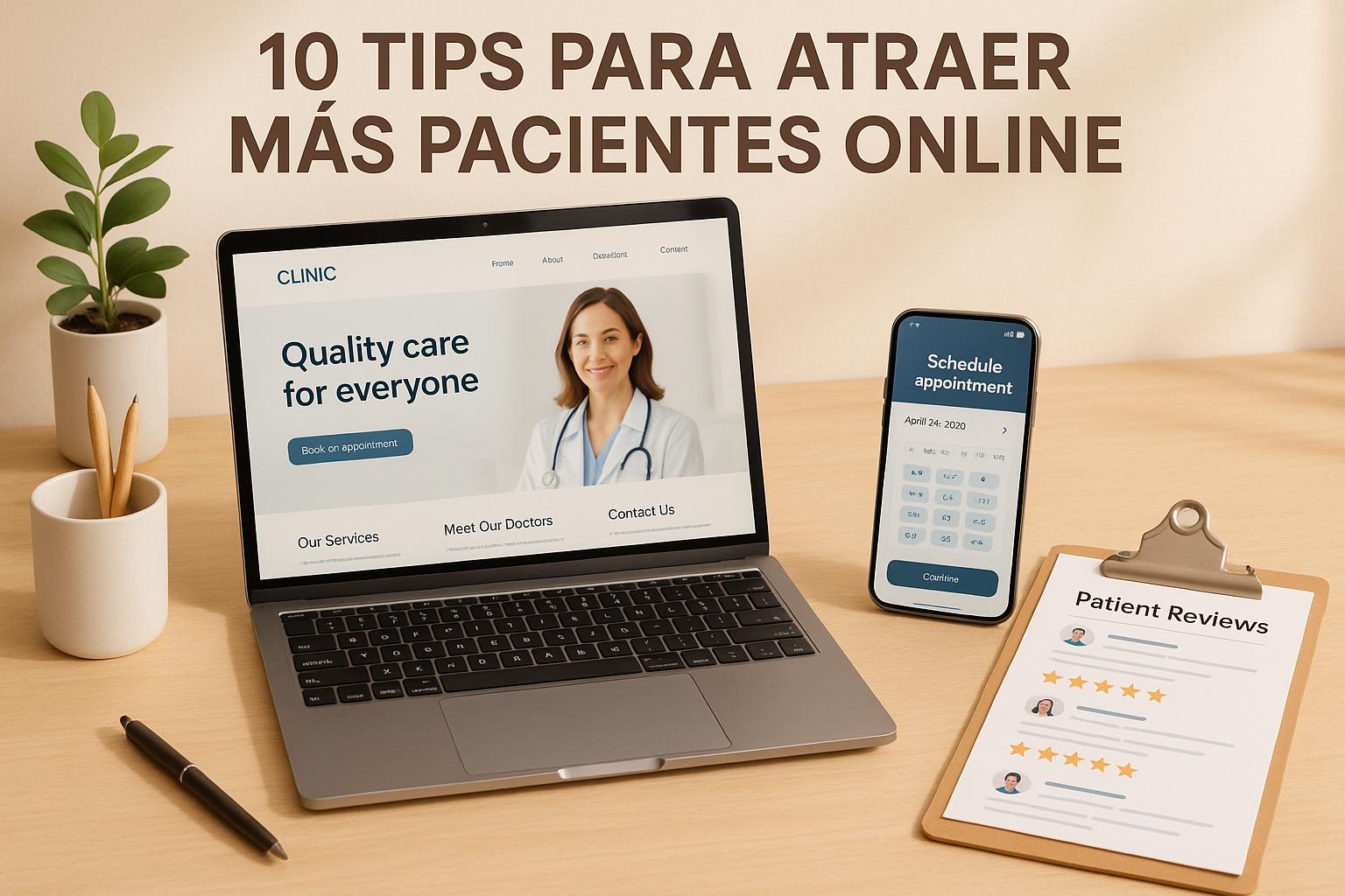 10 Tips para Atraer Más Pacientes Online
