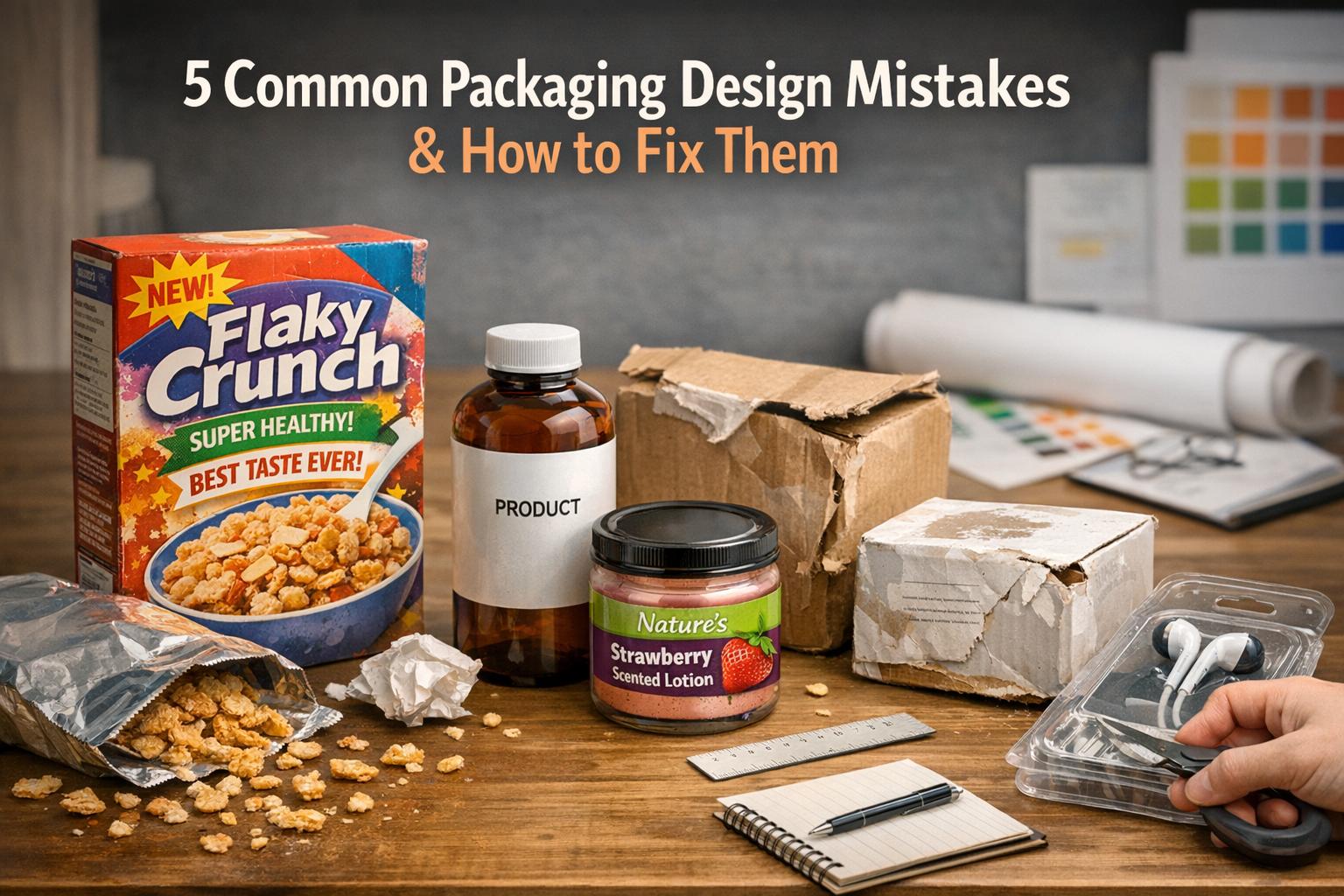 5 Common Packaging Design Mistakes and How to Fix Them