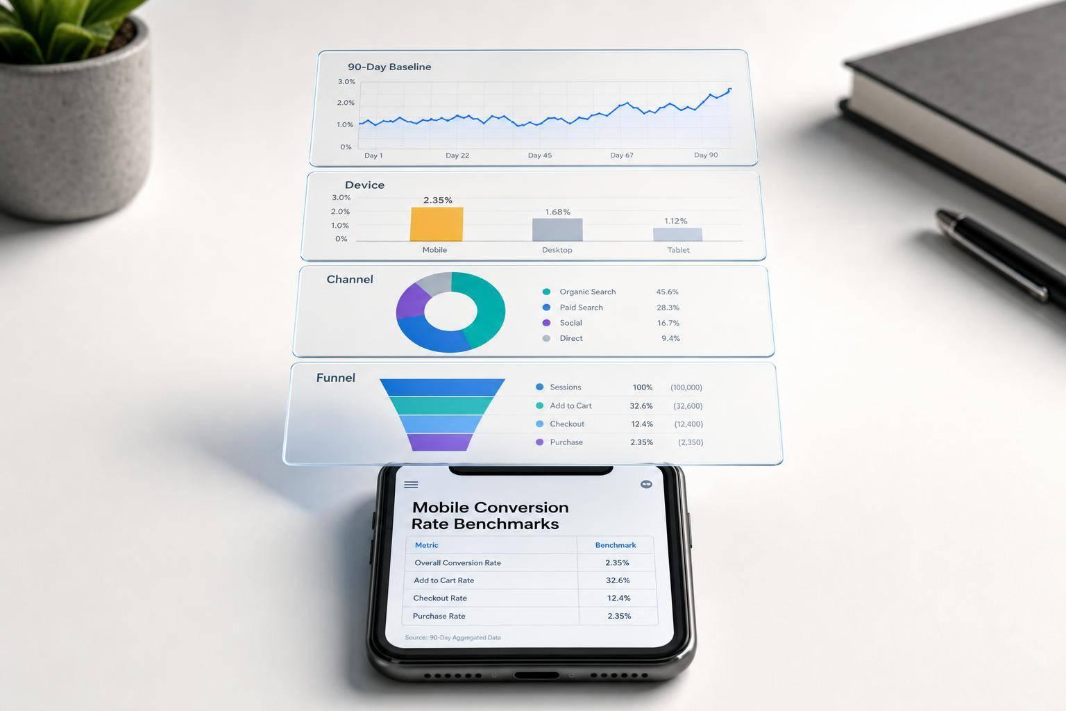 Thumbnail for: Mobile Conversion Rate Benchmarks: Study Summary