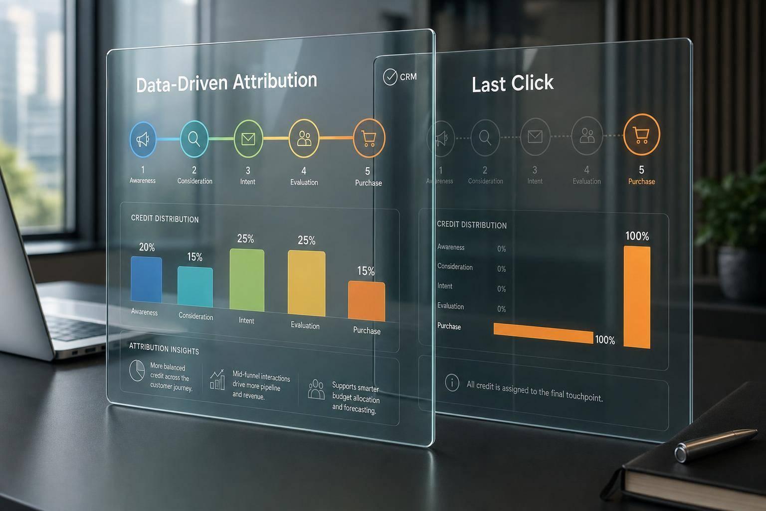 Thumbnail for: Data-Driven Attribution vs Last Click
