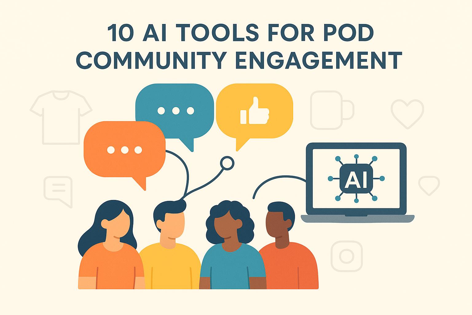 Thumbnail for: 10 AI Tools for POD Community Engagement