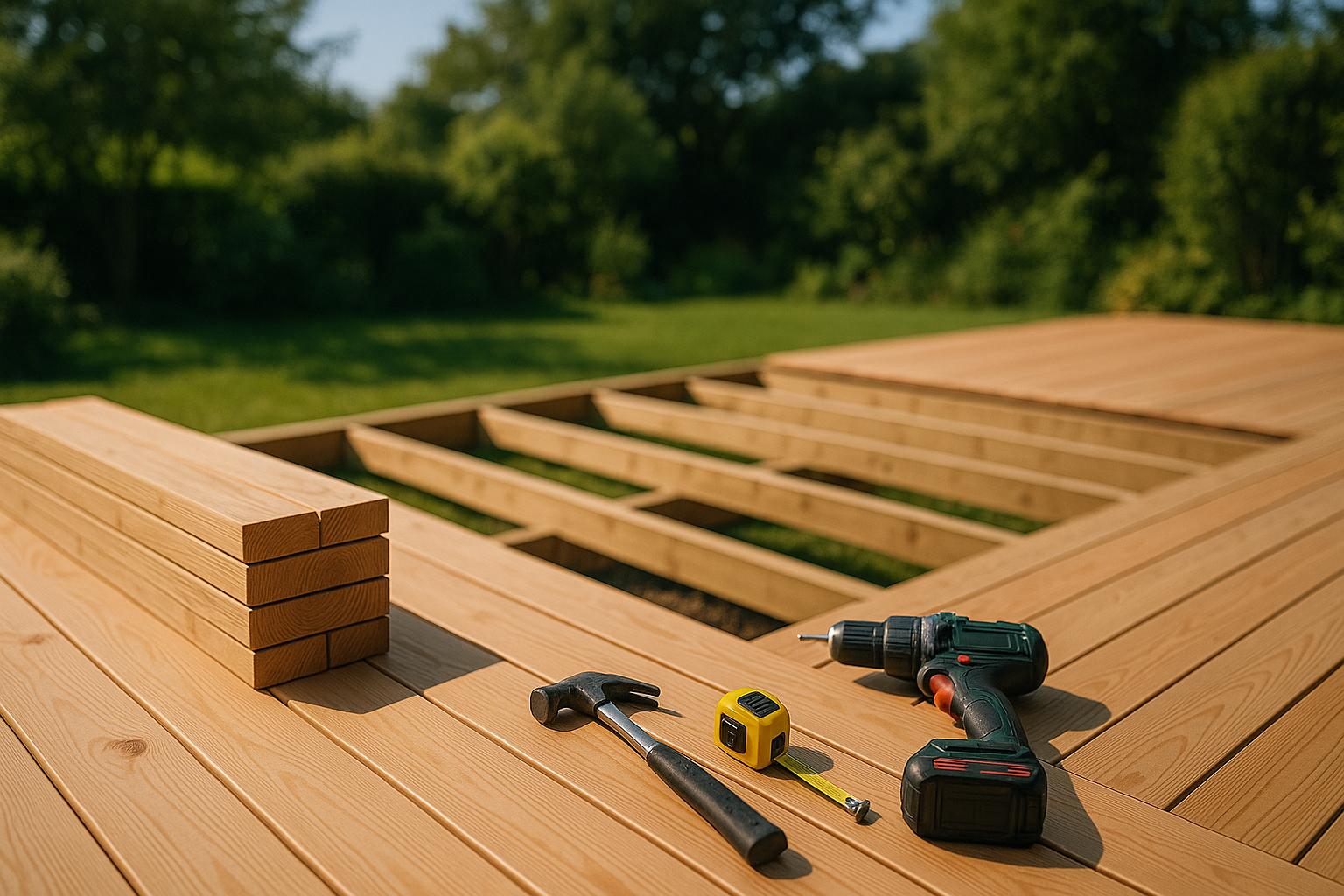 Hva koster det å bygge platting eller terrasse?