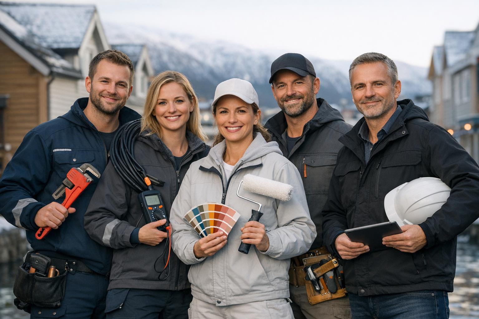 De mest populære håndverkertjenestene i Tromsø