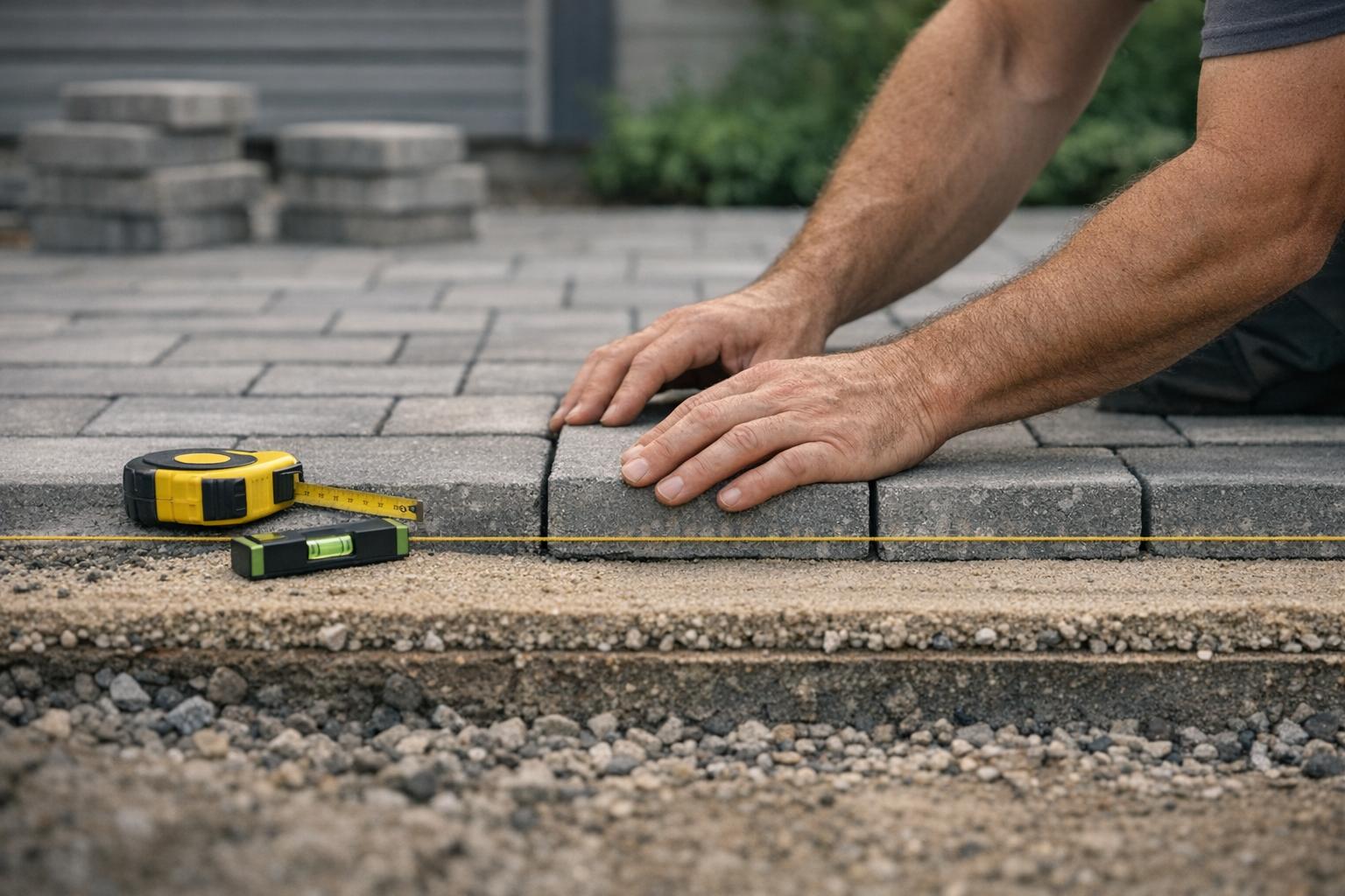 Hva koster det å legge belegningsstein i gårdsplass eller hage?