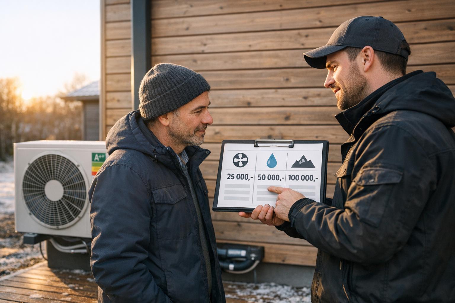 Hva koster det å installere en varmepumpe?