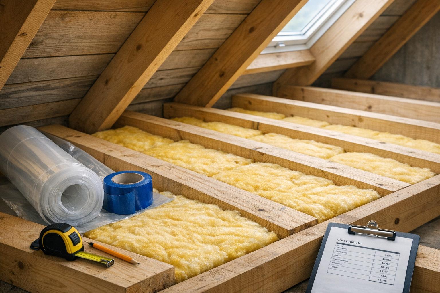 Hva koster det å etterisolere loft eller tak?