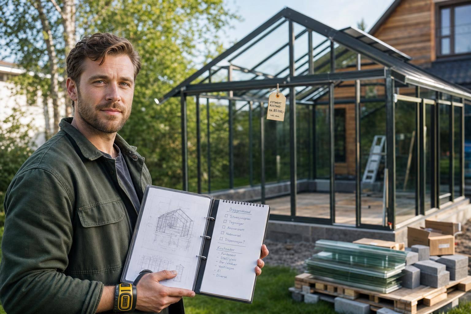 Hva koster det å bygge drivhus – og må du søke?