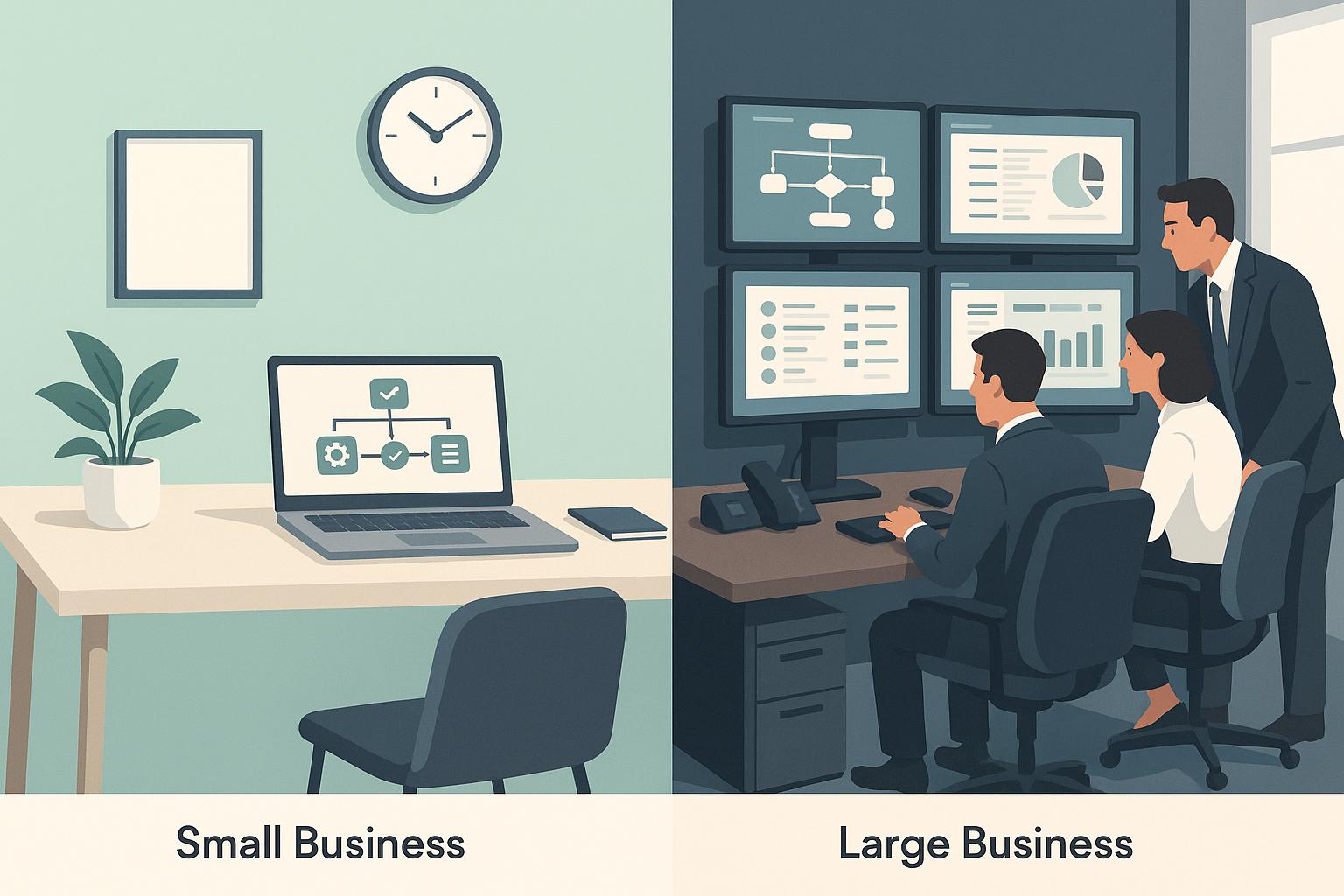 Thumbnail for: Small vs Large Business Automation Strategies