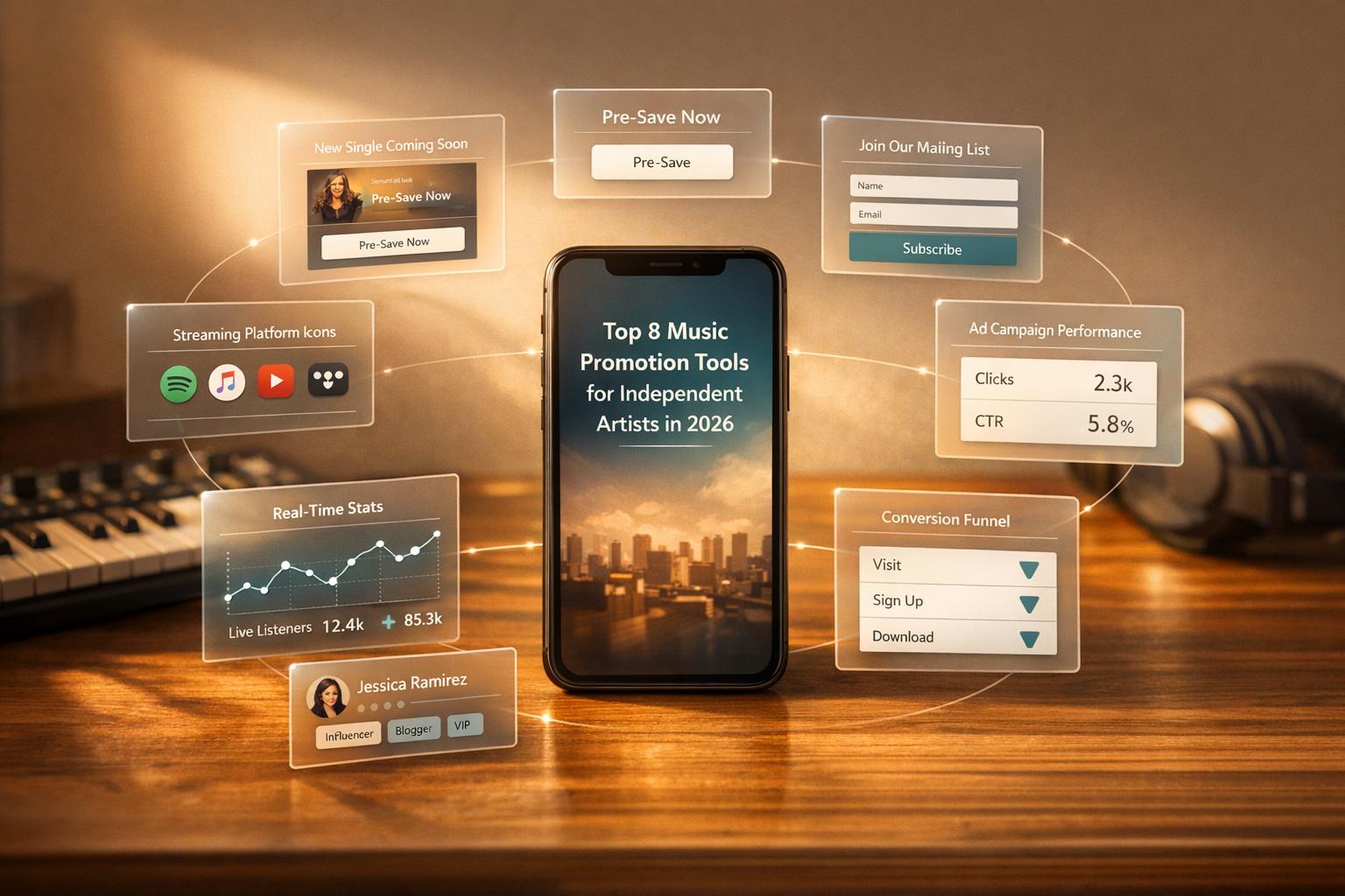 Top 8 Music Promotion Tools for Independent Artists in 2026