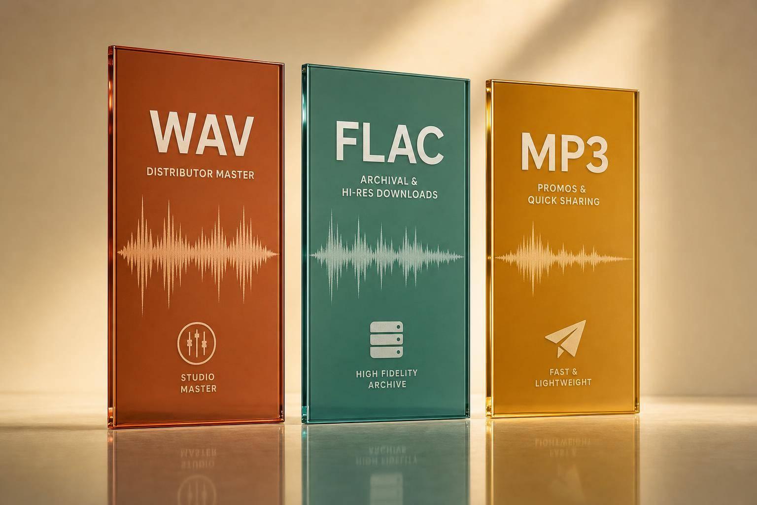 WAV vs FLAC vs MP3 for Music Releases