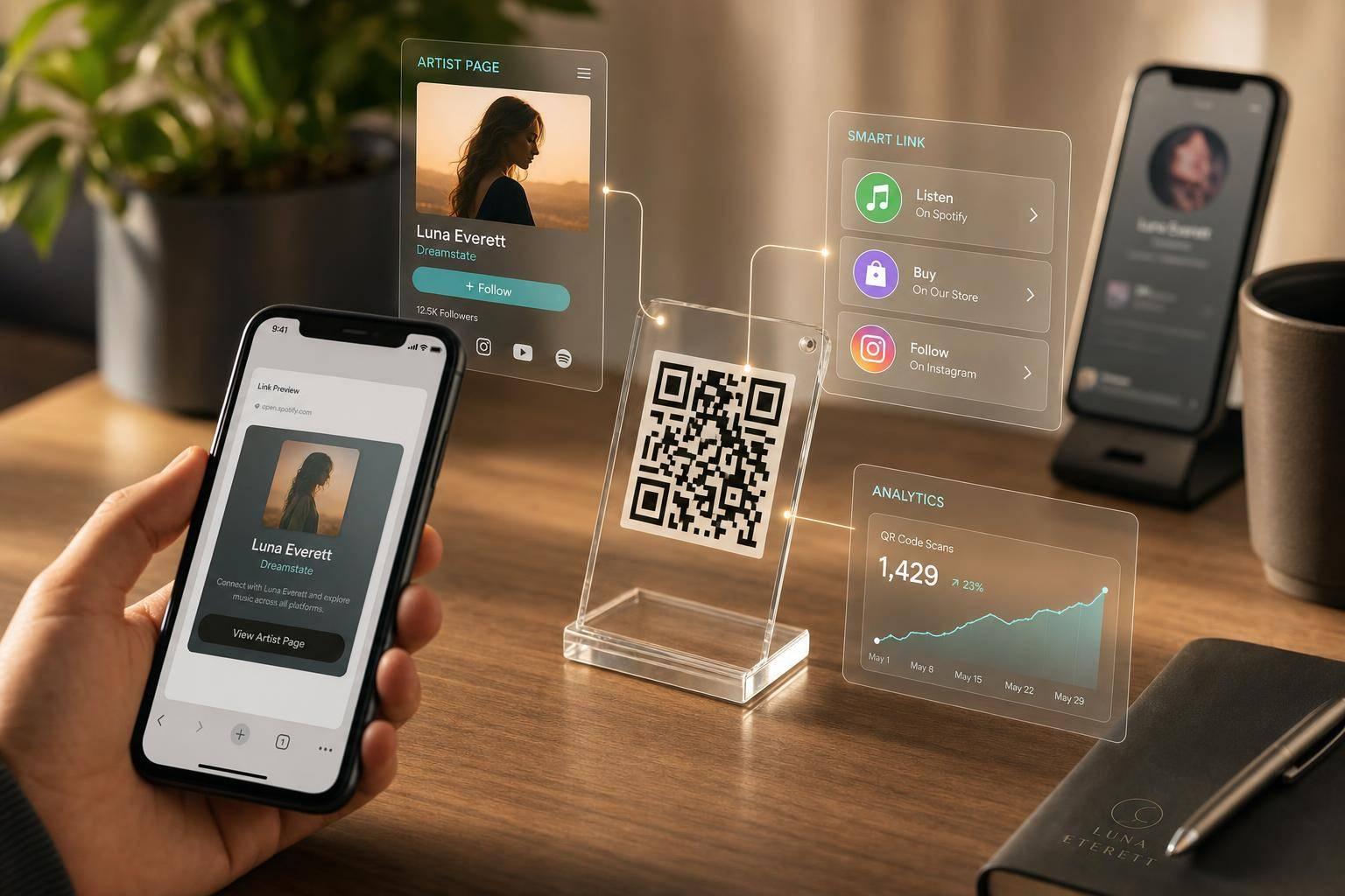 How QR Codes Connect Smart Links and Artist Pages