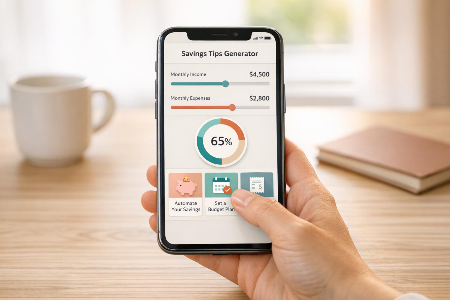Savings Tips Generator
