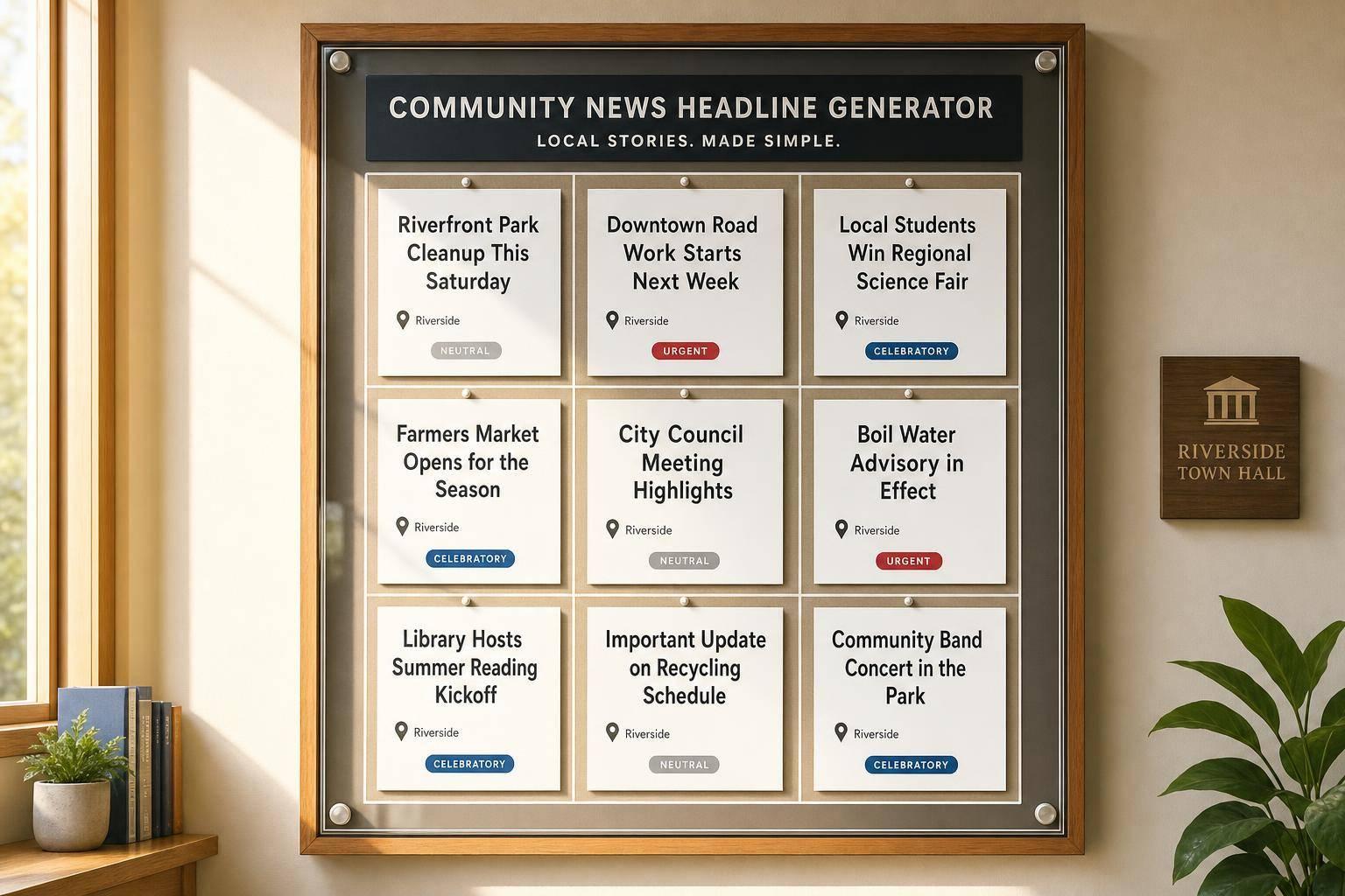 Community News Headline Generator