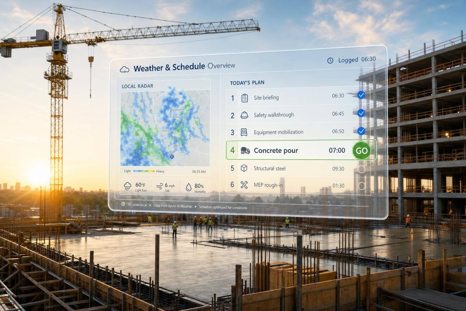 Azure AI for Weather Planning in AEC