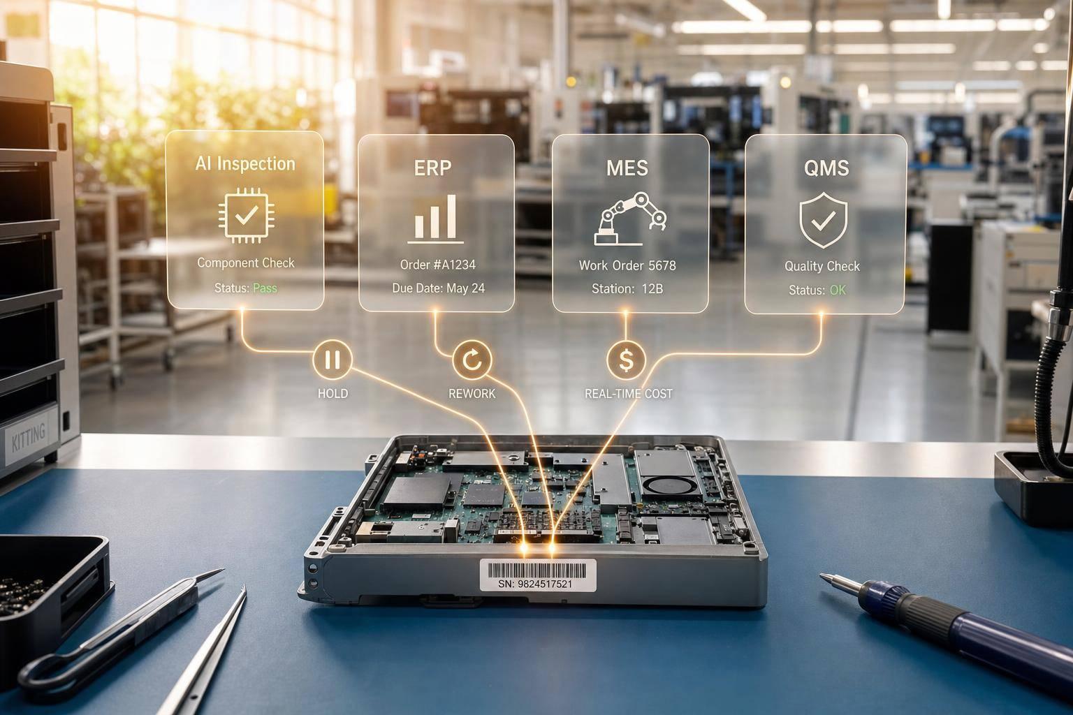 Assembly Verification AI with ERP and MES