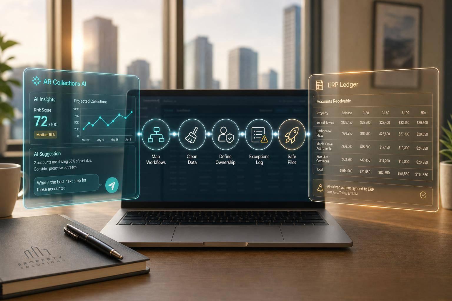How Property Teams Connect AR Collections AI to ERP