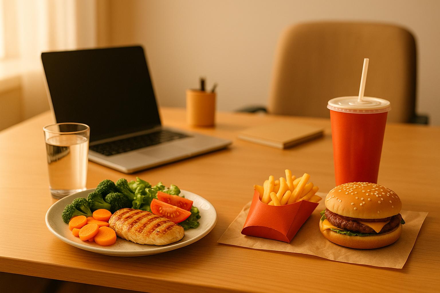 Comida Casera vs Comida Rápida: Impacto en la Productividad