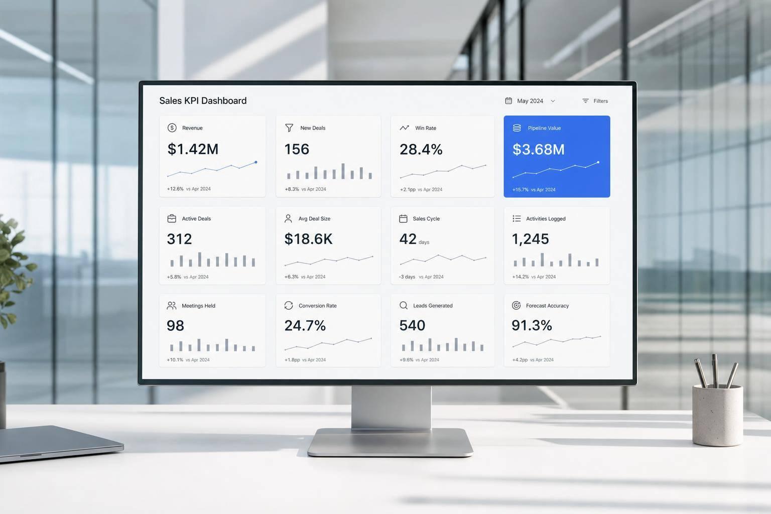 Thumbnail for: How KPI Dashboards Solve Common Sales Challenges