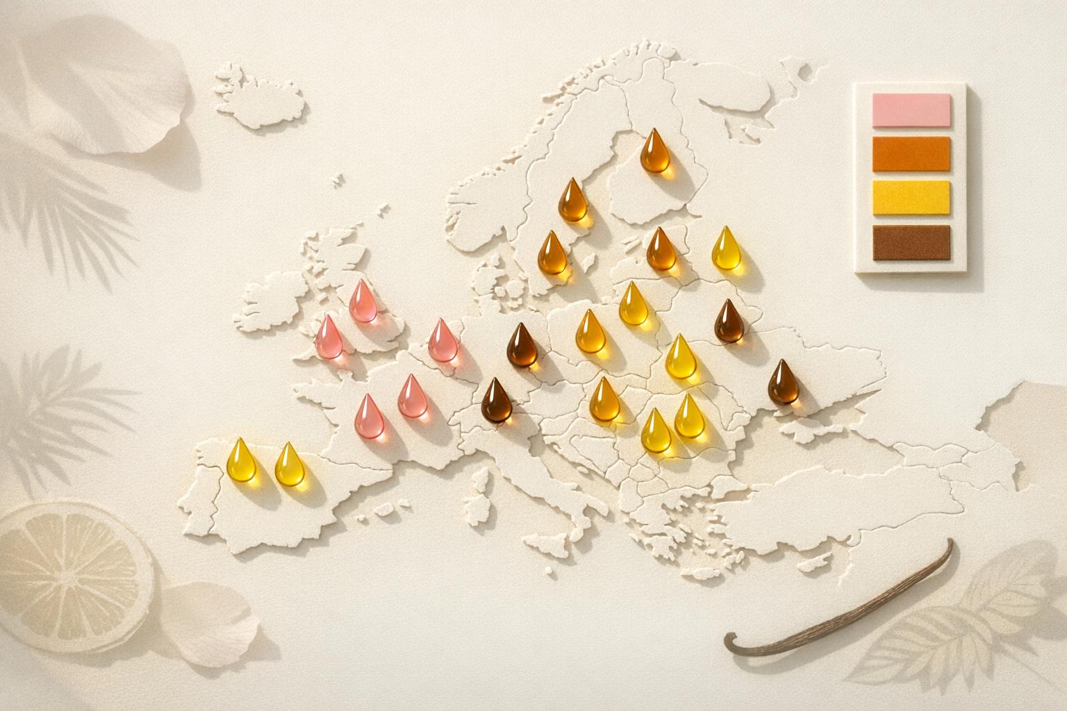 Top 25 Fragrance Notes by Country: The Scento Note Map of Europe 2026