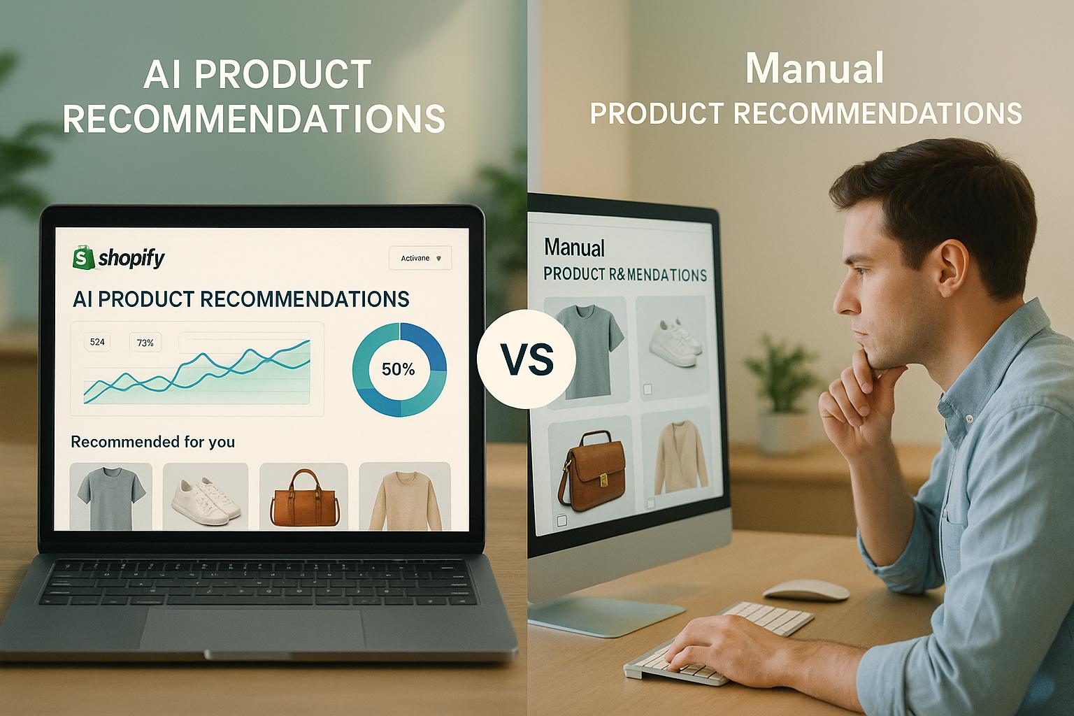 AI vs. Manual Product Recommendations on Shopify