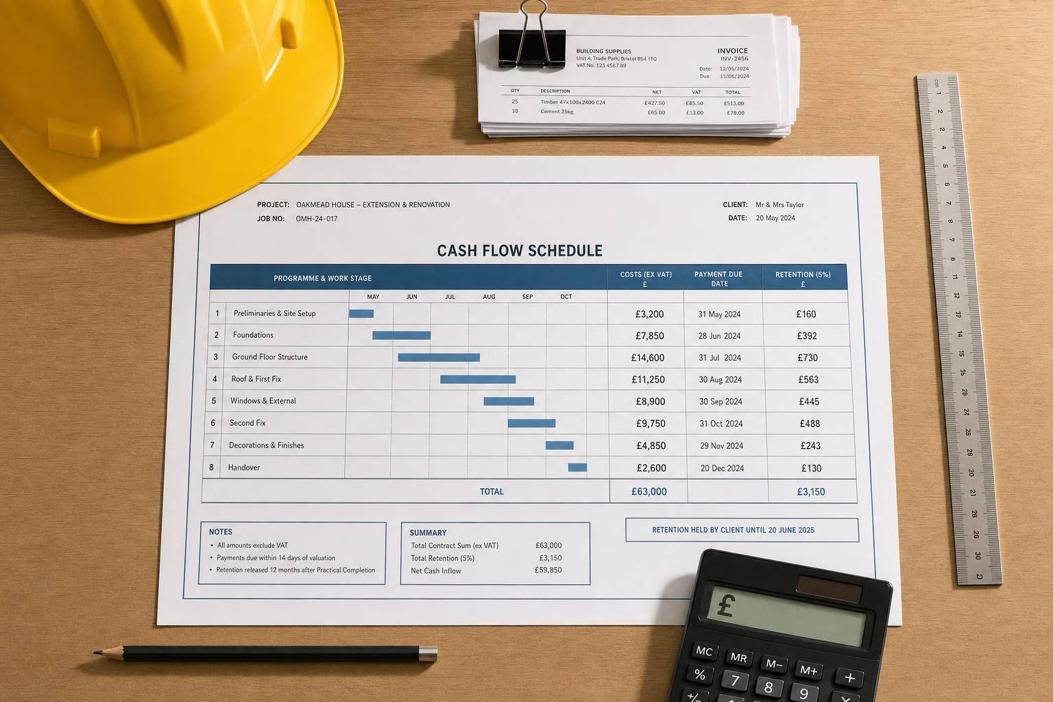 Cash Flow Tracking for Construction Jobs