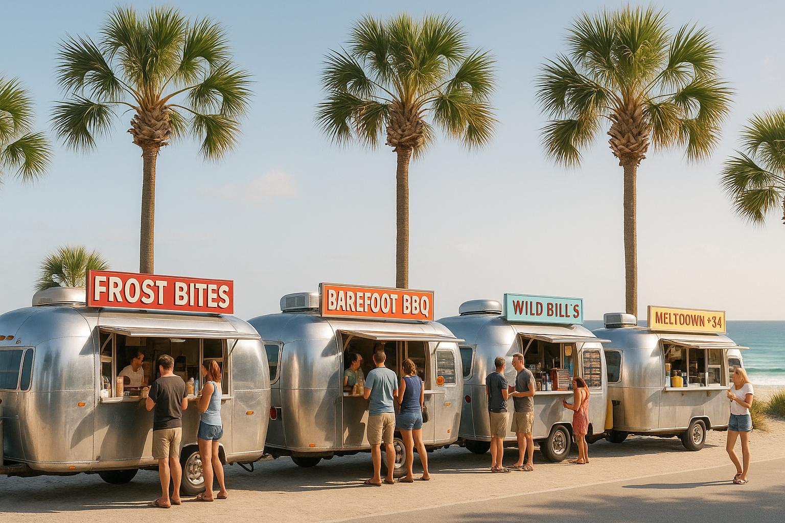Thumbnail for: Seaside Airstream Row: Food Truck Guide