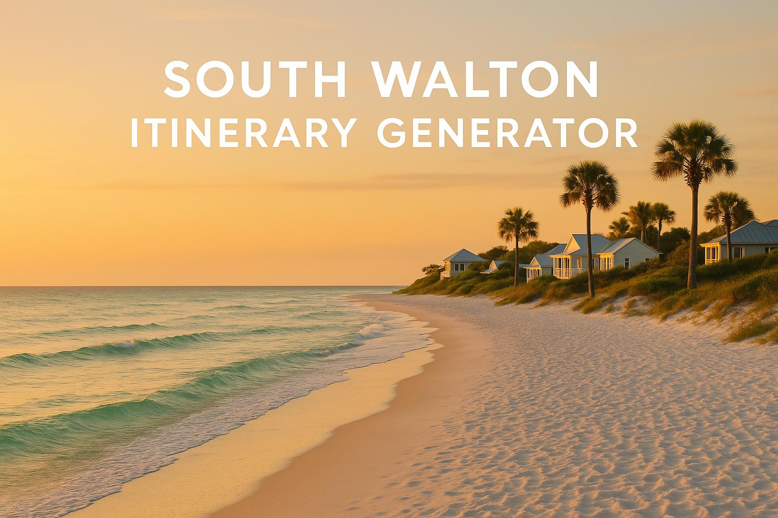 Thumbnail for: South Walton Itinerary Generator