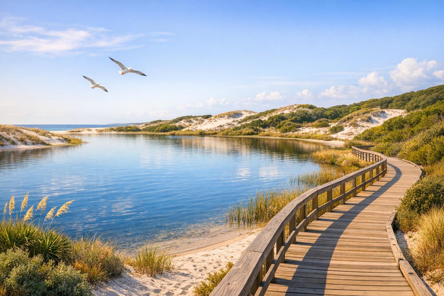 Thumbnail for: Best State Parks for Dune Lake Views