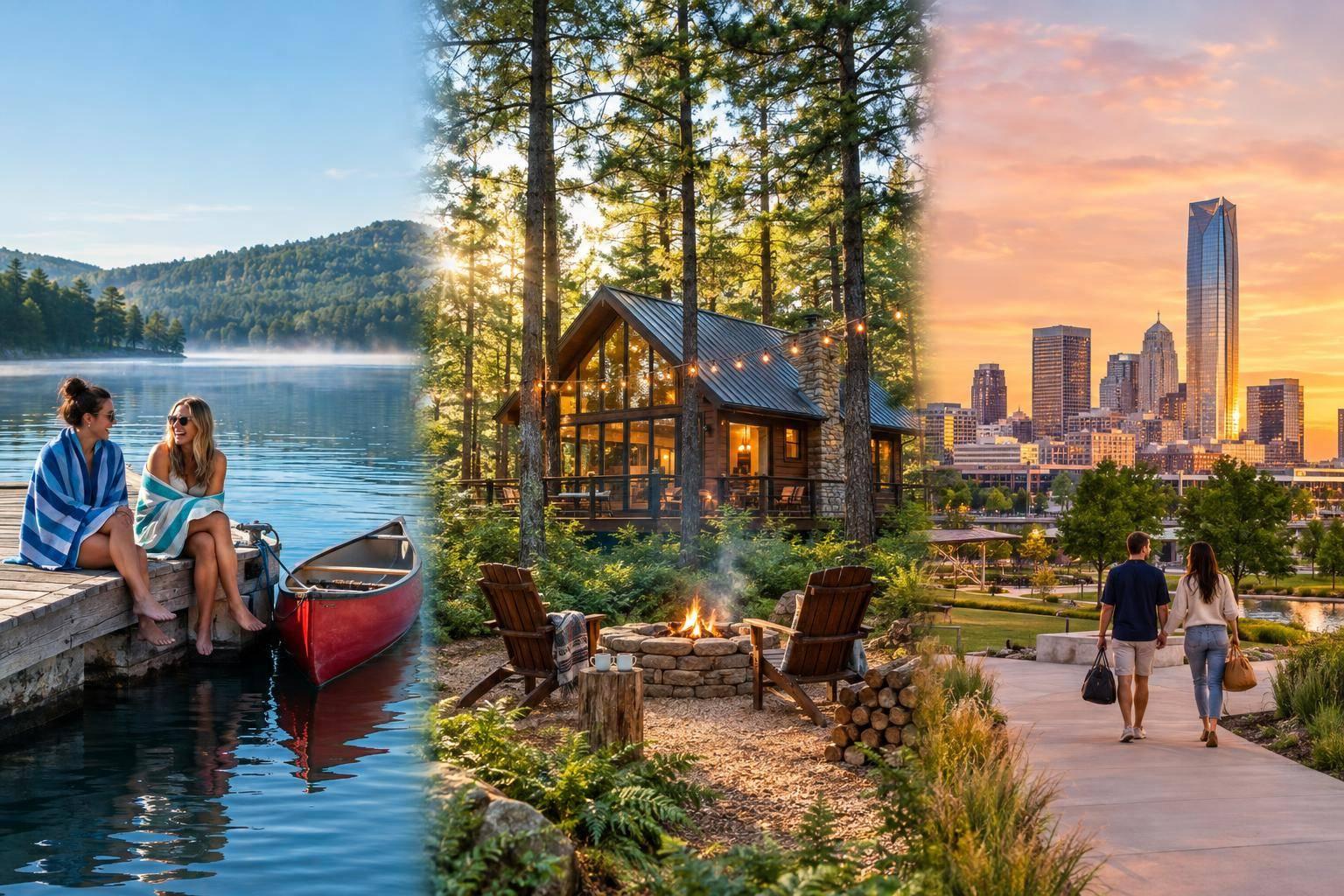 Thumbnail for: Oklahoma Staycation Ideas: Lakes, Cabins + City Stays