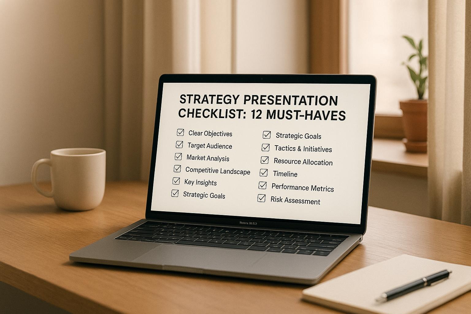 Thumbnail for: Strategy Presentation Checklist: 12 Must-Haves