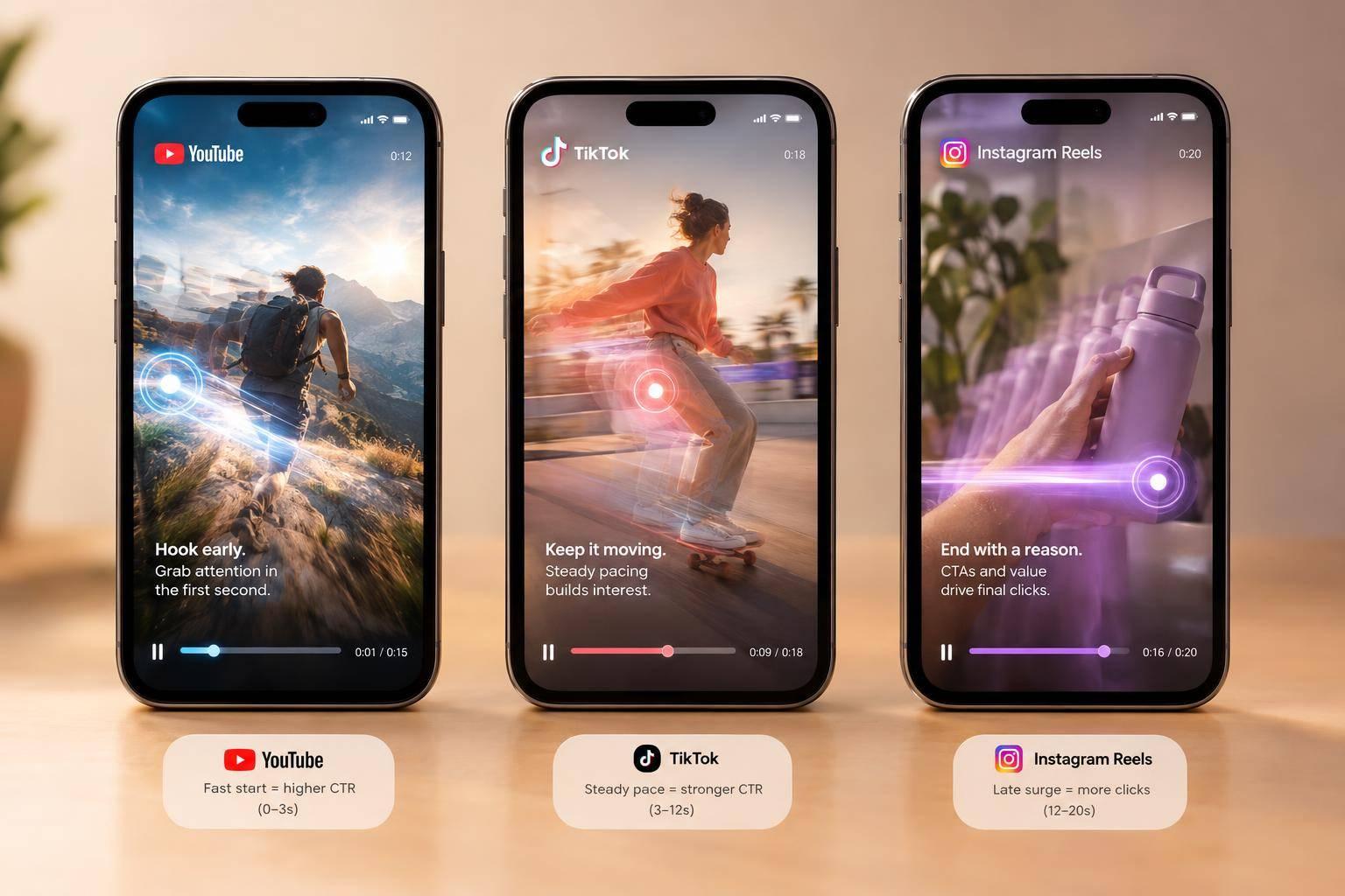 AI Video CTR by Platform: What Changes