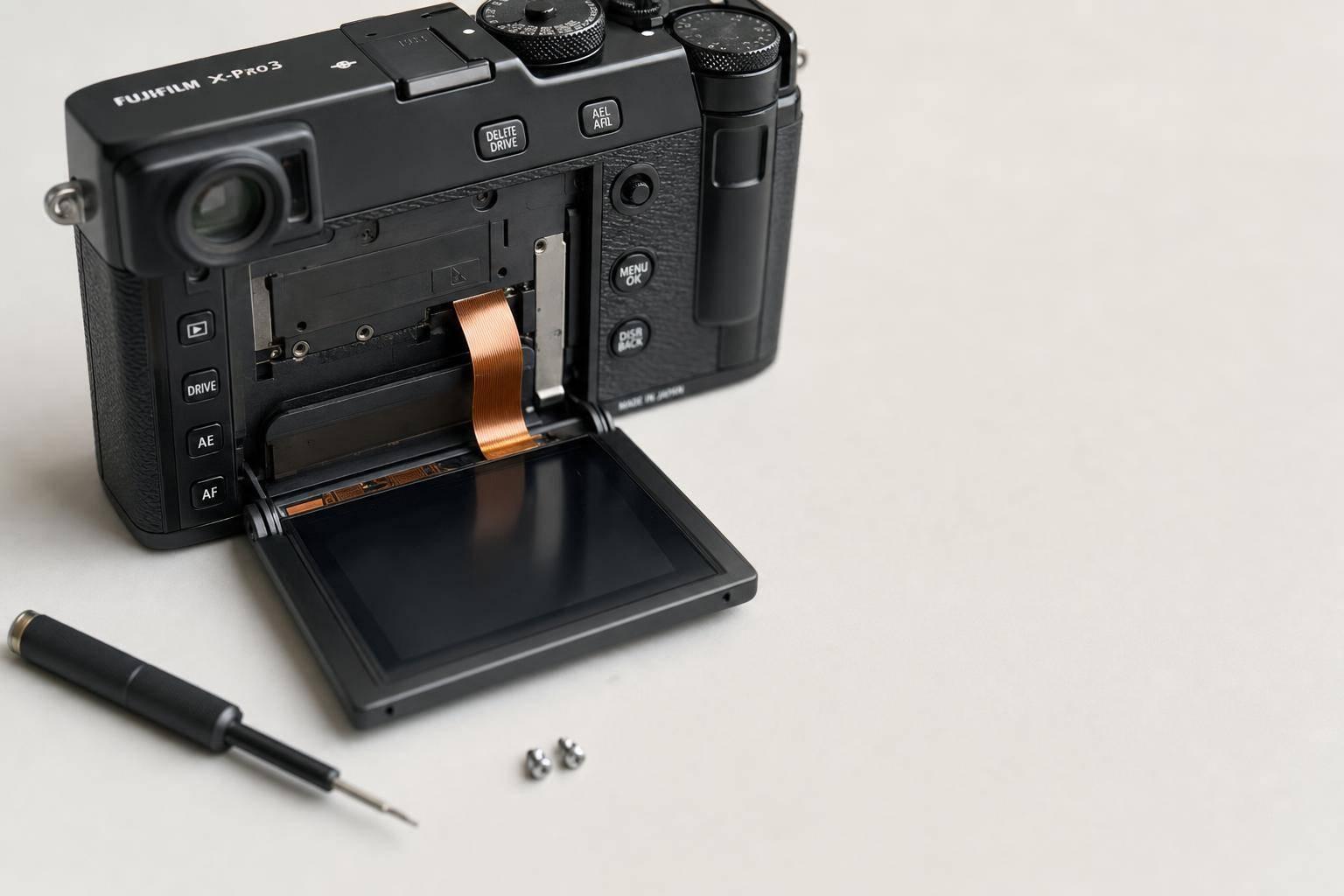 Thumbnail for: Fujifilm X-Pro3: Skjermfeil og reparasjonsveiledning