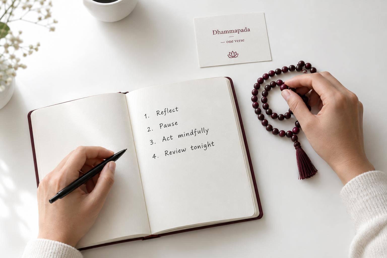 How Dhammapada Teachings Shape Daily Habits